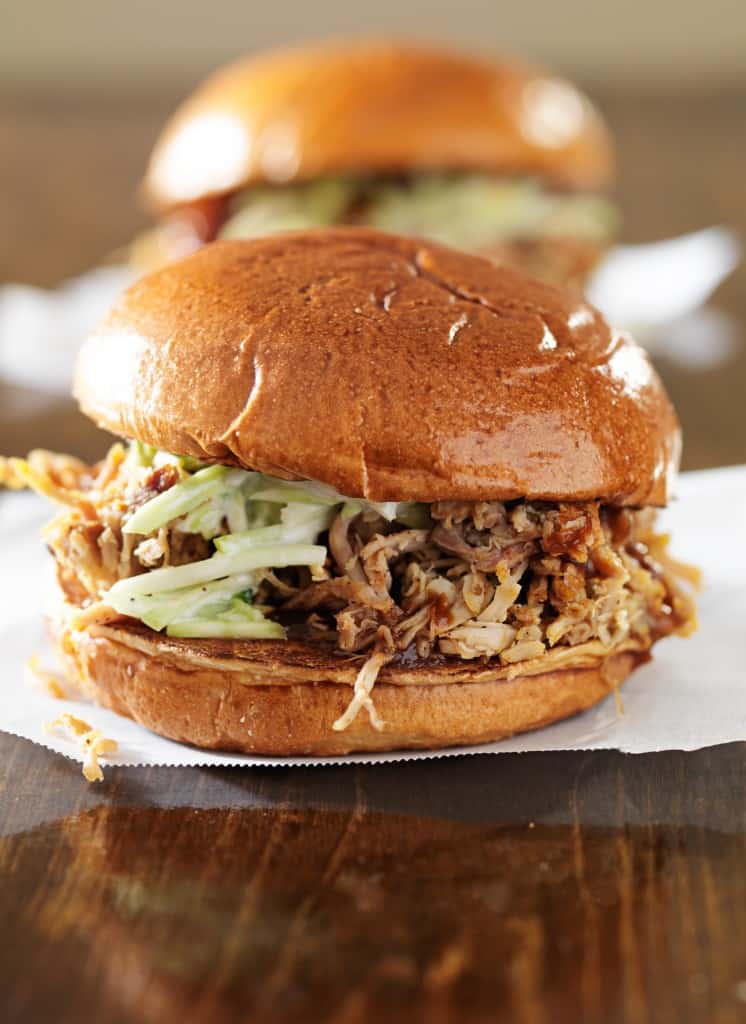 slow-cooker pulled pork, easy bbq sauce