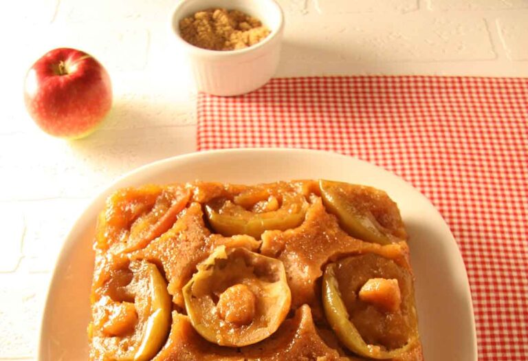Upside Down Apple Cake Recipe Full of Baked Apple Goodness!