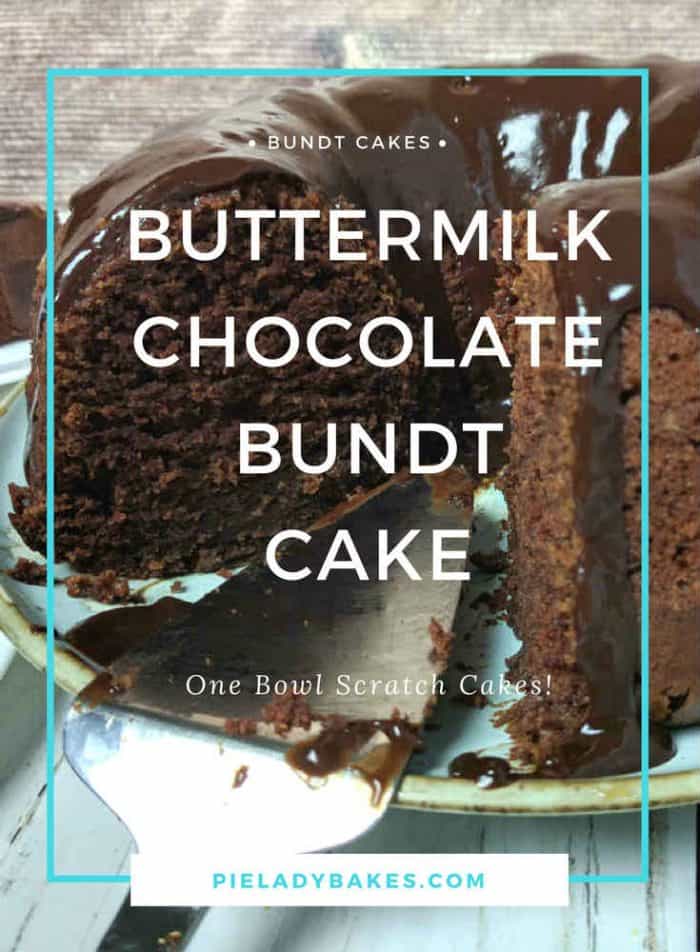 This Buttermilk Chocolate Bundt Cake is BIG on flavour and short on prep time. The recipe makes a large Bundt cake big enough to feed a crowd!