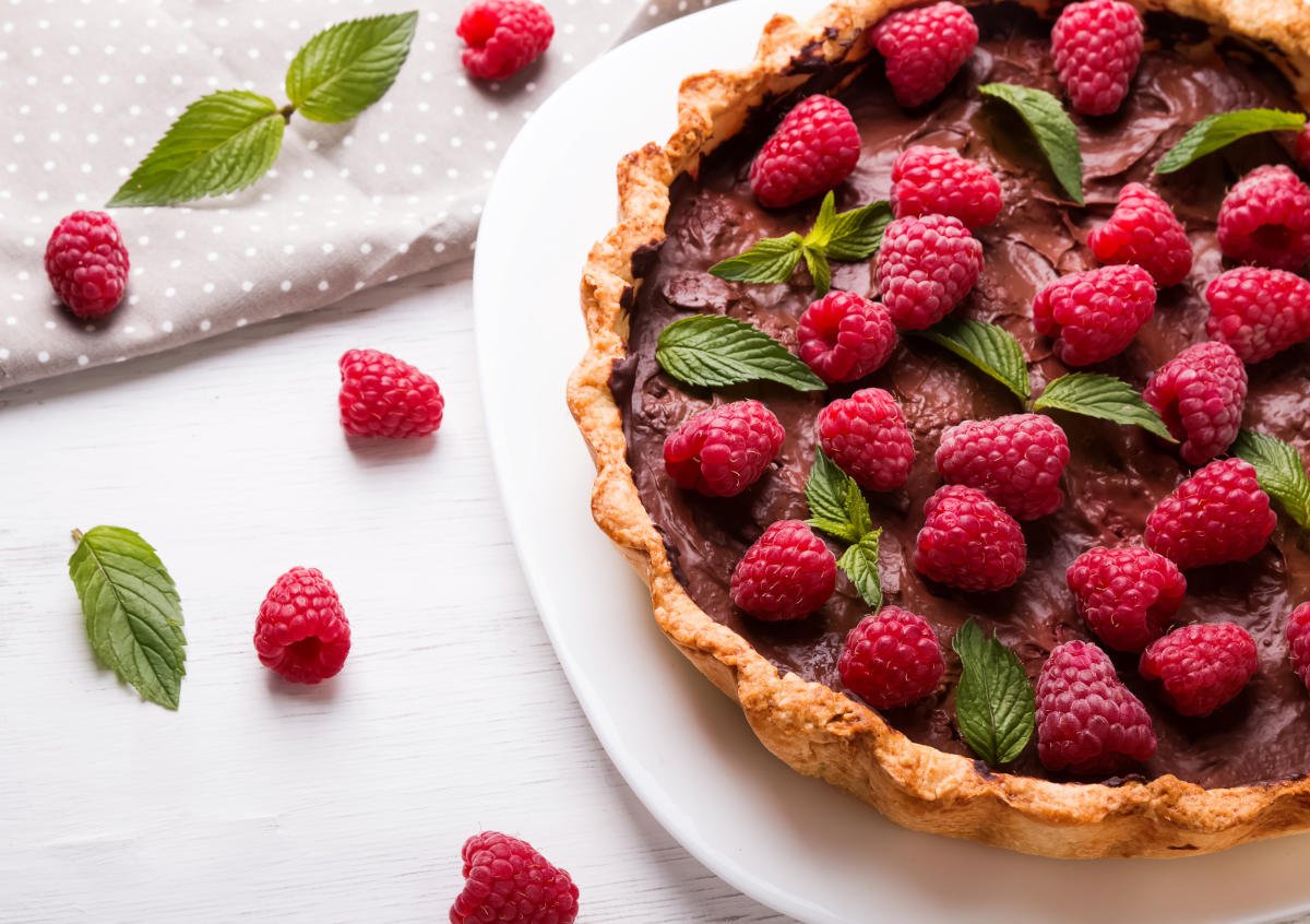 Dark Chocolate Raspberry Pie - The Complete Savorist