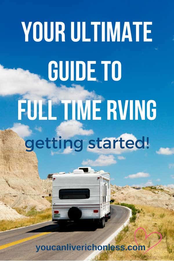 Full time RVing, is it right for you? If you are considering downsizing from a home then this beginner’s guide to RVing full time is for you!