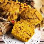 pumpkin muffins ready to eat