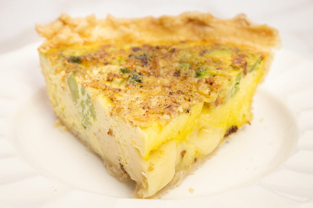 Broccoli Bacon Quiche With Swiss Cheese is perfect for Brunch!