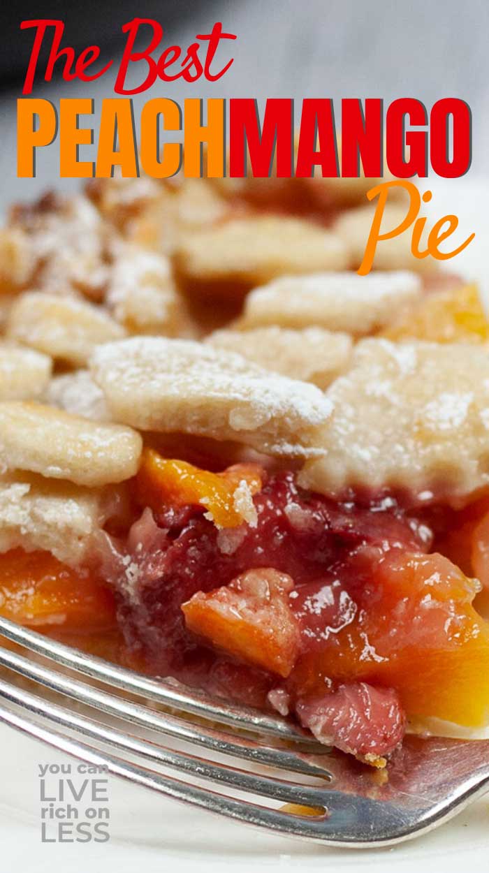 Homemade Peach Mango Sangria Skillet Pie Is Just Like Sangria!
