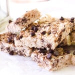 rice krispie treats with chocolate chips recipe square