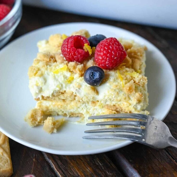 Image for Lemon Icebox Cake {with shortbread cookies}-Butter Your Biscuit