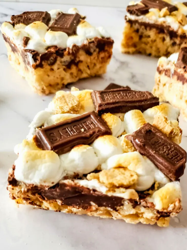 Sโmores Rice Krispie Treats